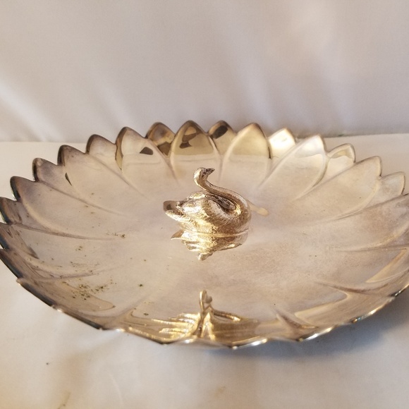 Other - Reed & Barton Vintage Candy Dish Swan Lily Silver